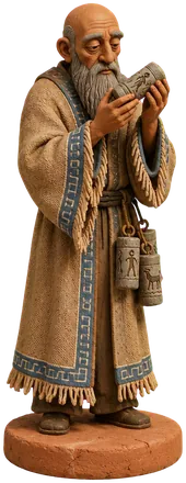 Figur Seal Reader tua mengamati segel silinder